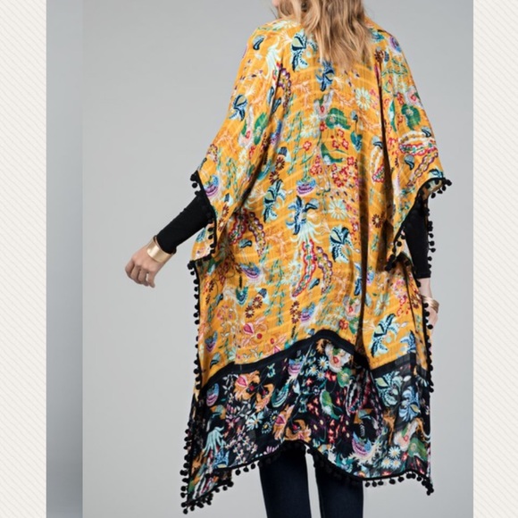 🔥LAST 1🔥Feelin Groovy Two Tone Kimono Duster - Picture 5 of 7
